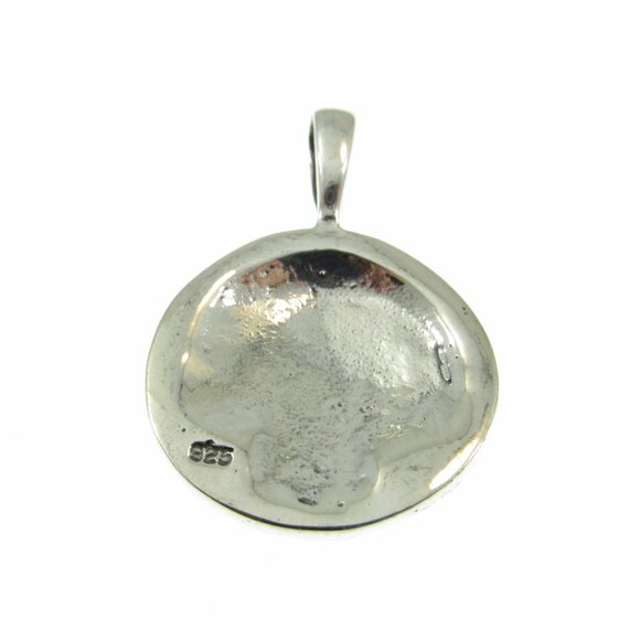 Handcrafted Solid 925 Sterling Silver Native American Indian Head Pendant - Picture 6 of 6